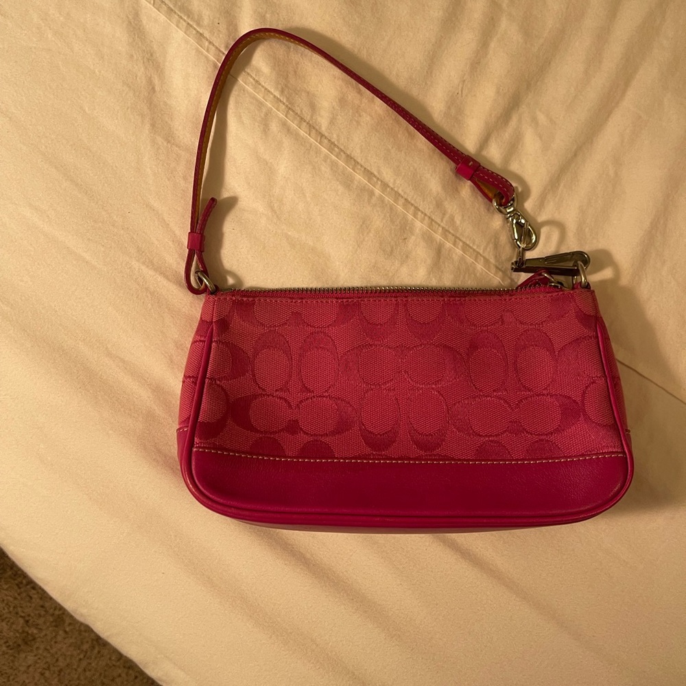 Hot pink y2k Coach bag